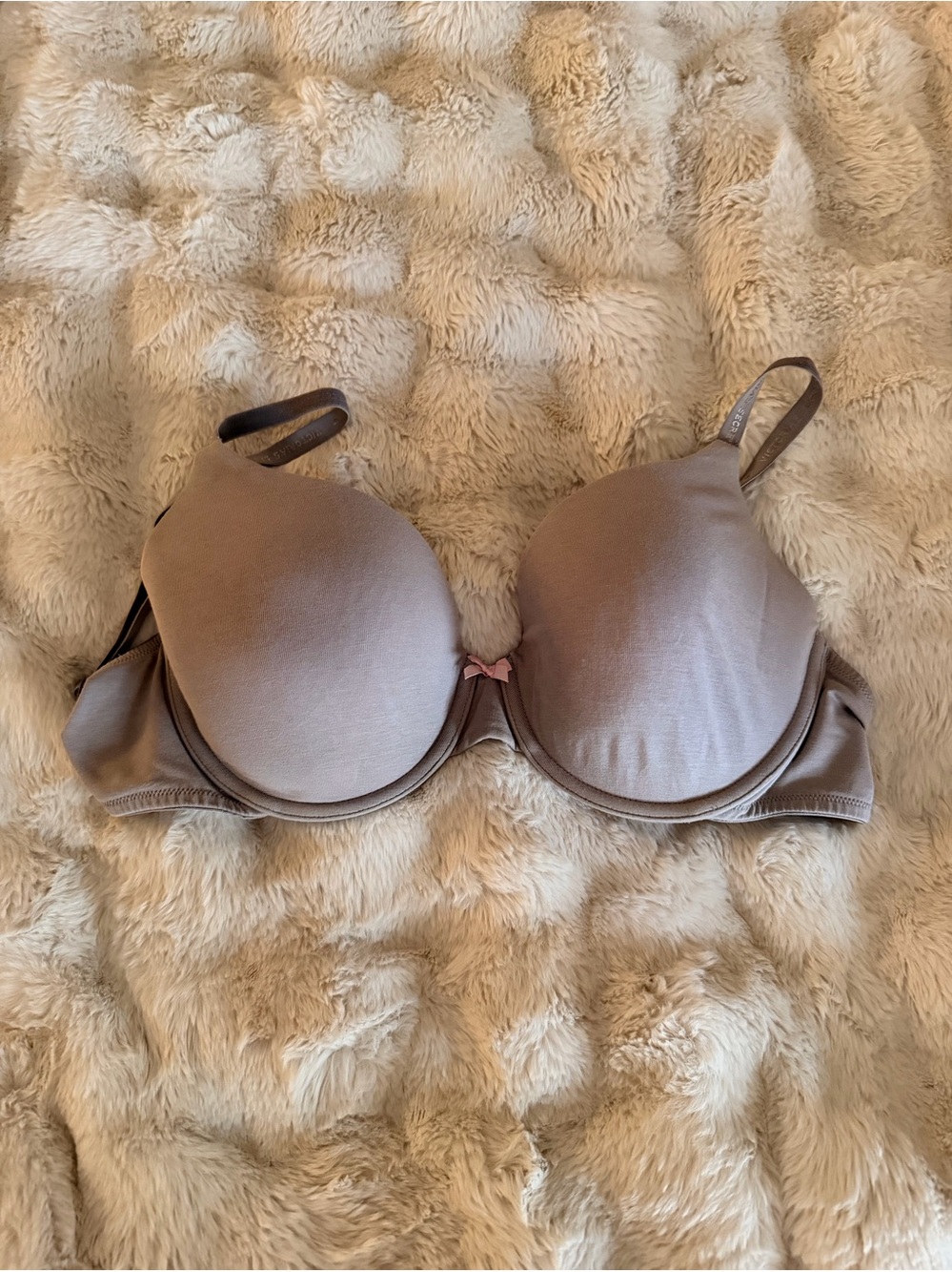 Victoria’s Secret Lined Perfect Coverage Bra in soft gray
